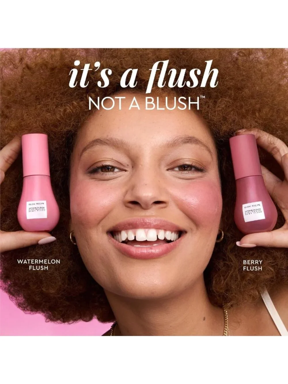 Dewy Flush Tinted Liquid Blush Serum - Hydrating, Buildable Berry Plum Tint for
